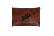 Подушка (с наполнителем) «Polo» 1845 хлопок/кожа буйвола