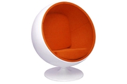 Кресло Eero Aarnio Style Ball Chair оранжевая ткань