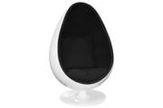 Кресло яйцо Ovalia Egg Style Chair черная ткань