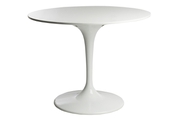 Стол Eero Saarinen Style Tulip Table MDF белый глянцевый