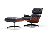 Кресло Eames Style Lounge Chair &amp; Ottoman Black Premium U.S. Version