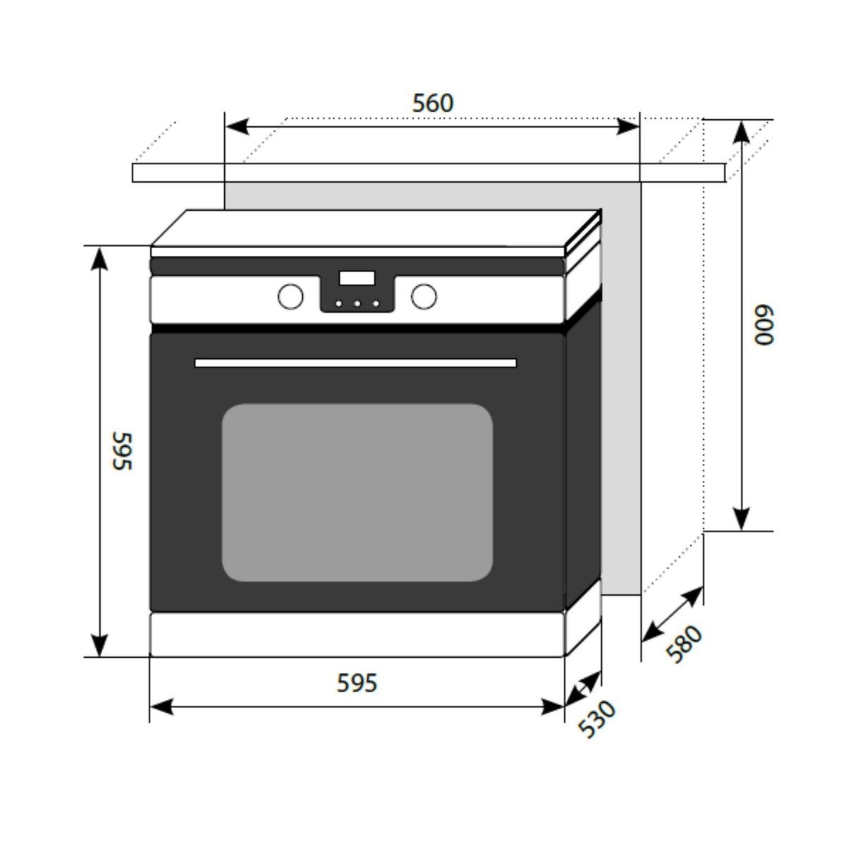 Духовой шкаф электрический midea mo68101cgb