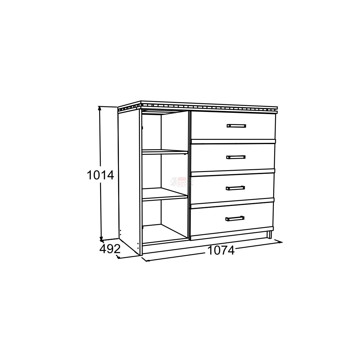 Фант мебель ольга 19 комод