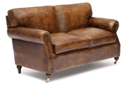 Двухместный диван 1193 «Бронко» (Bronco) из натуральной кожи буйвола