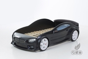 Детская кровать-машина BMW черная EVO
