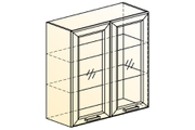 Атланта Шкаф навесной L800 H720 (2 дв. рам.) со стеклом