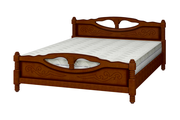 Кровать Елена-4 (массив сосны)