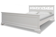 Кровать из массива Бажена (белая)