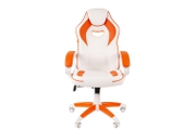 Компьютерное игровое кресло Game 16 (white/orange)