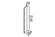 Панель декоративная (без фрезеровки) 912*284 мм