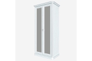 Шкаф для одежды 2-х дверный с зеркалами (7 полок) СП-8-1 Василиса