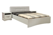 Кровать двойная с мягким изголовьем Турин П036.123М